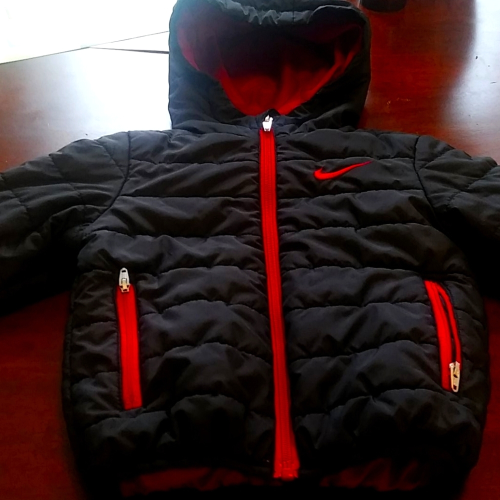 Nike black and red 2t coat